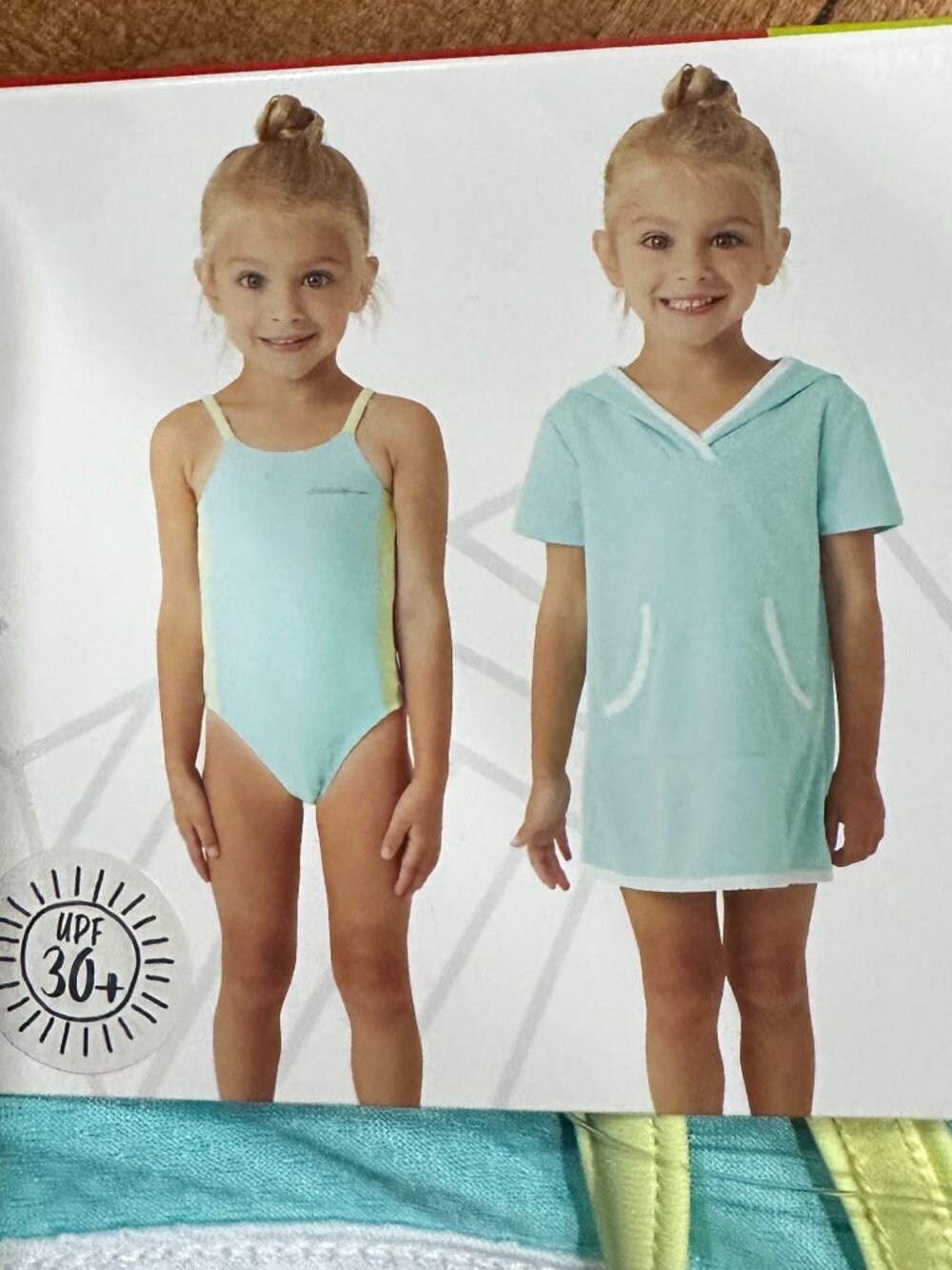 NWT Eddie Bauer Swim Girl's Swimsuit & Cover Up Size 6
